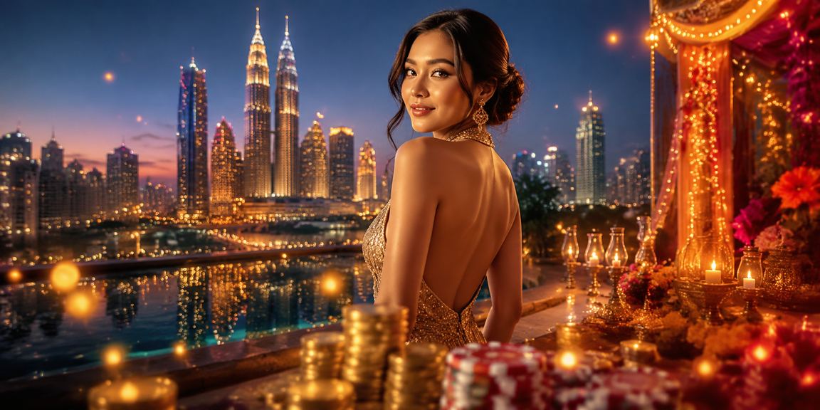Suasana permainan kasino dan meja langsung di Kuala Lumpur