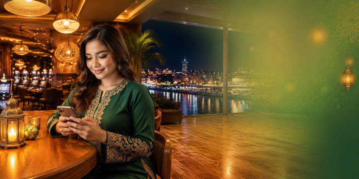 Suasana kasino mudah alih sempena Hari Raya di Malaysia